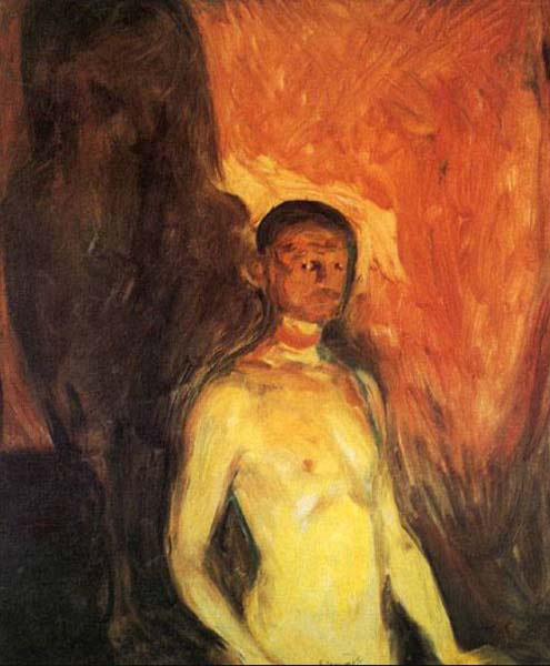 self portrait in hell